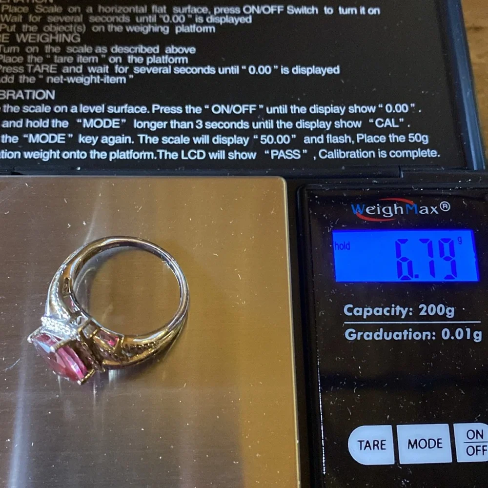 Solid Sterling Silver 925 Ring 10 Costume Victorian